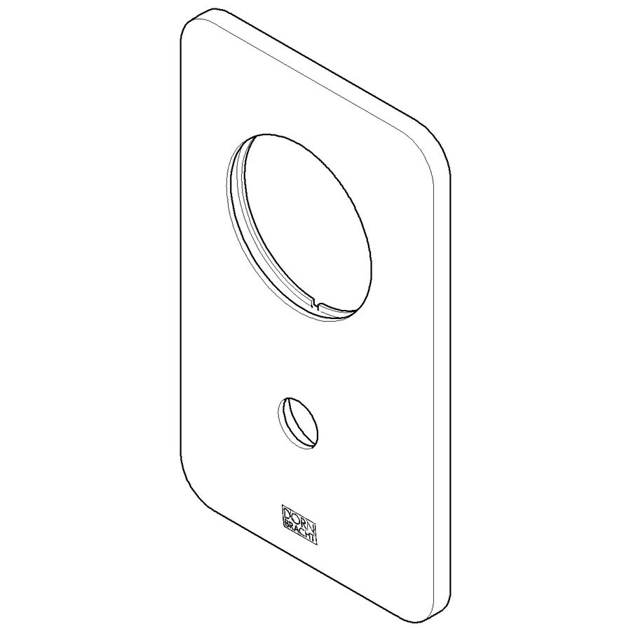 Rozet v. badkuip 150x90x9,3mm chr