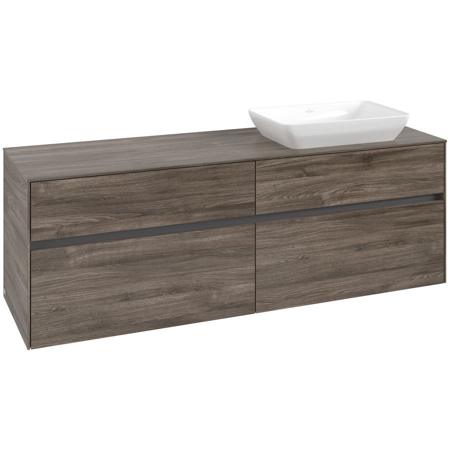 Wastafelonderkast Collaro 1600x548x500mm Sto.Oak C12200RK