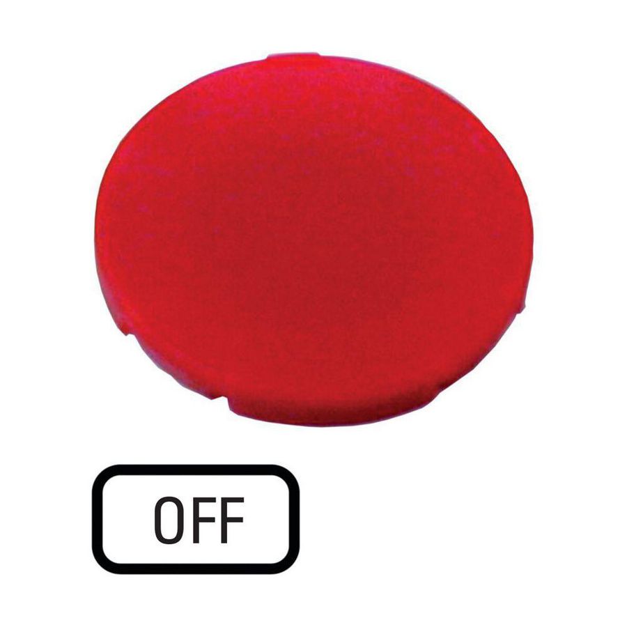 Indicatieplaatje vlak rood "off"