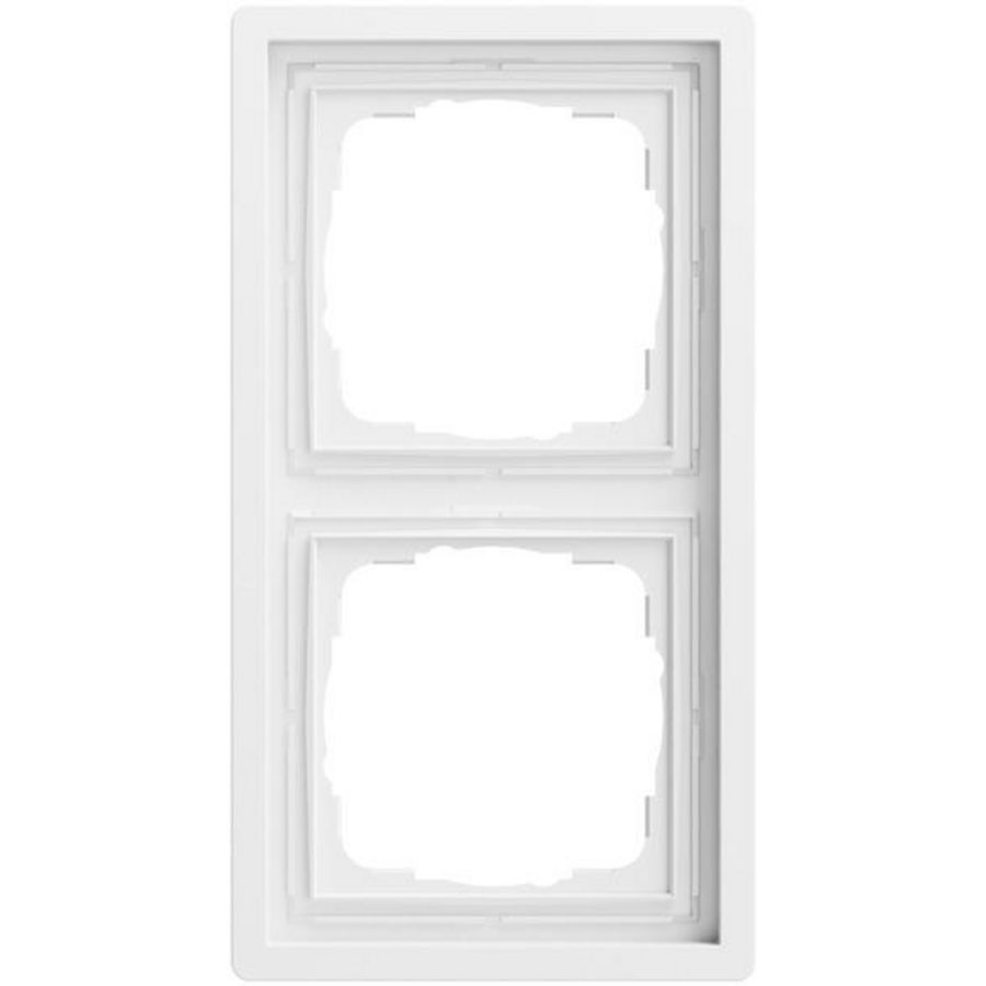 Afdekraam 2-voudig Gira F100 zuiver wit m(gel.)