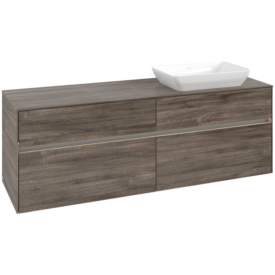 Wastafelonderkast Collaro 1600x548x500mm Sto.Oak C122B0RK