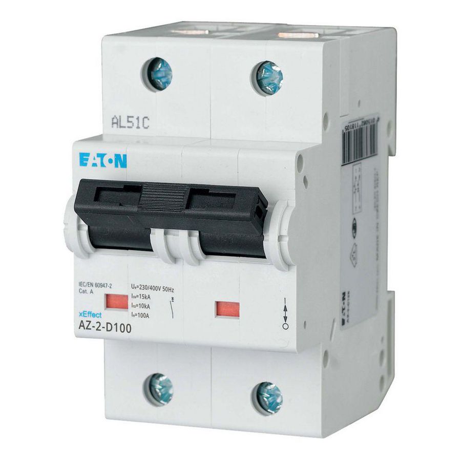 installatieautomaat (MCB) AZ D-karakteristiek 100A 2-polig 15kA