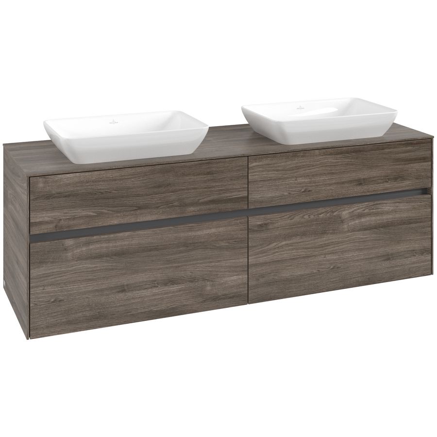 Wastafelonderkast Collaro 1600x548x500mm Sto.Oak C12300RK