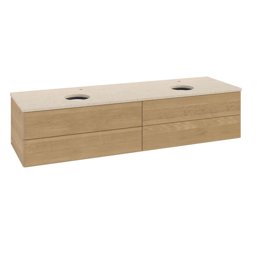 Wastafelonderkast Antao 1600x360x500mm Honey Oak K28053HN