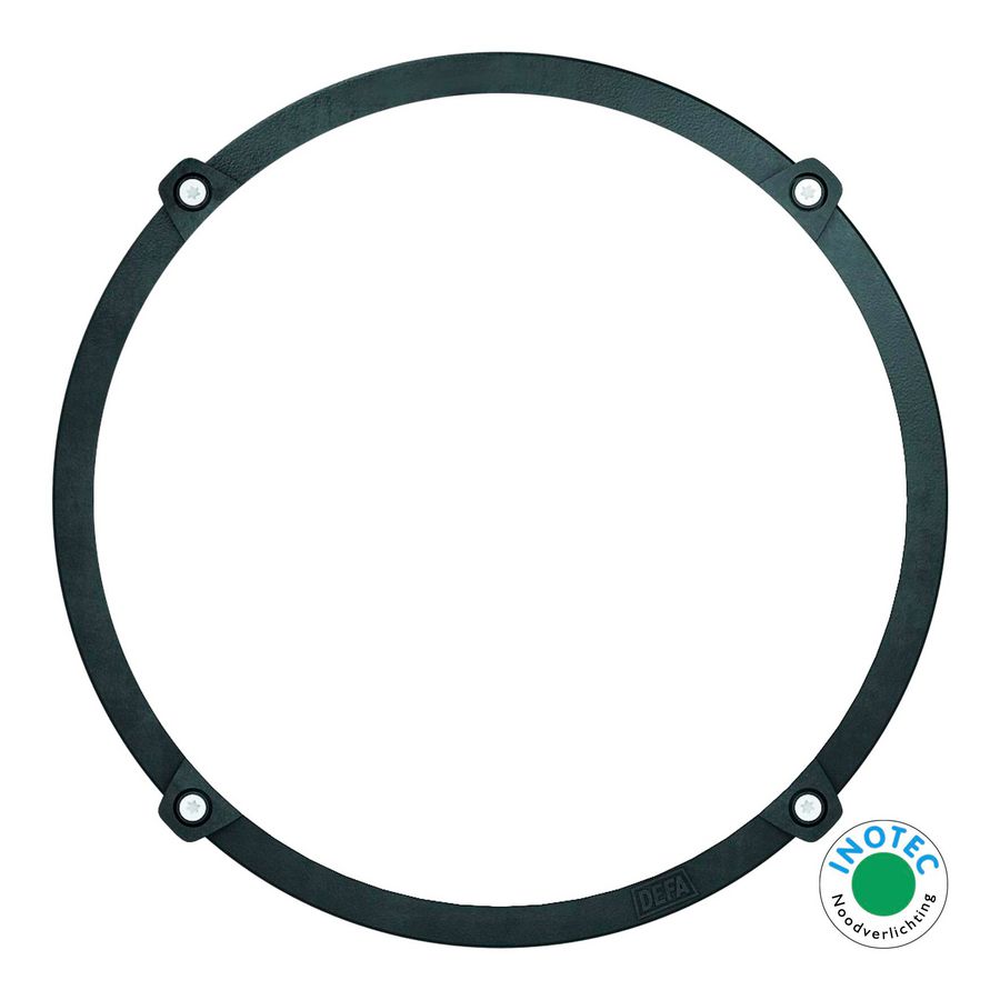 Wandarmatuur Protect 2.0 rond ring LED 8W 3000K IK10 Zwart