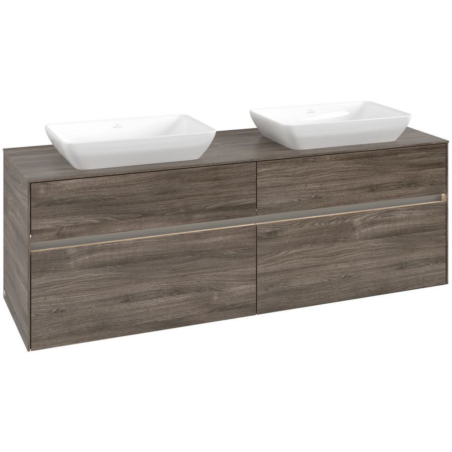 Wastafelonderkast Collaro 1600x548x500mm Sto.Oak C123B0RK