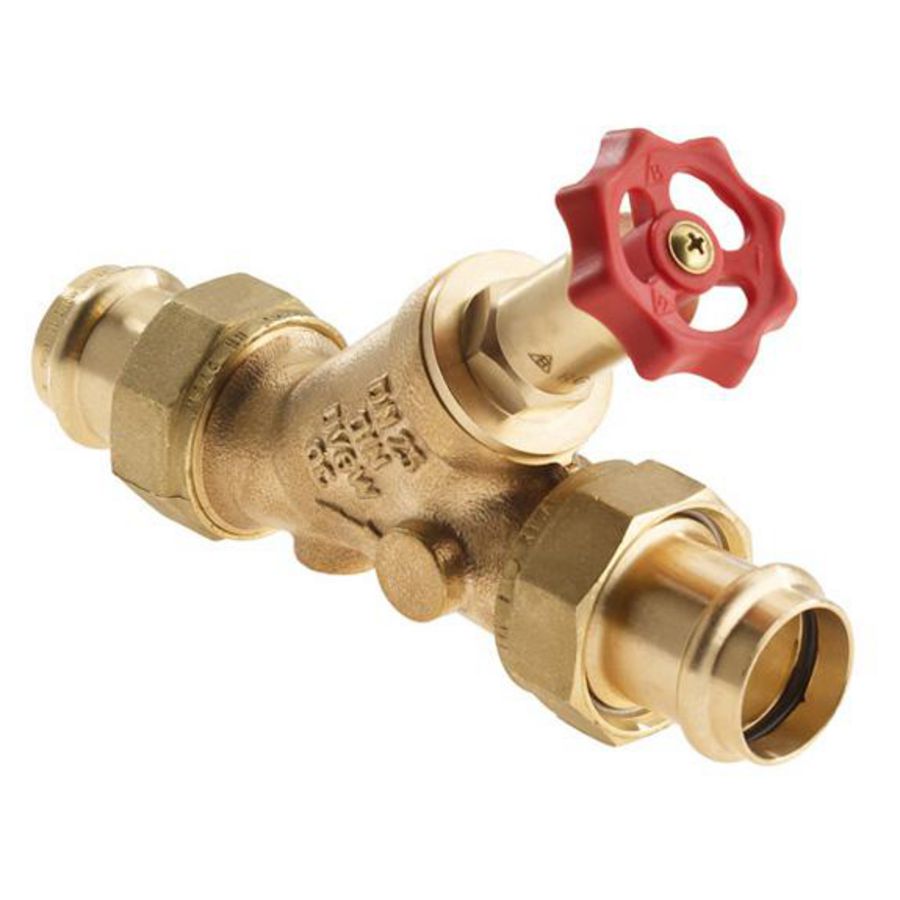 Vrijstroomaf 42x42mm 2delig brons Viega Profipr 270546 VVE=5