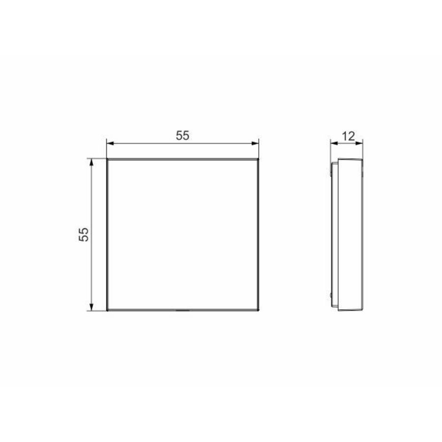 Wandcontactdoos bluetooth licht-temperatuur vochtigheidsens.