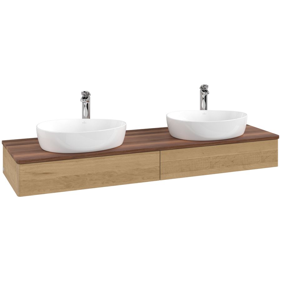Wastafelonderkast Antao 1600x190x500mm Honey Oak K17052HN