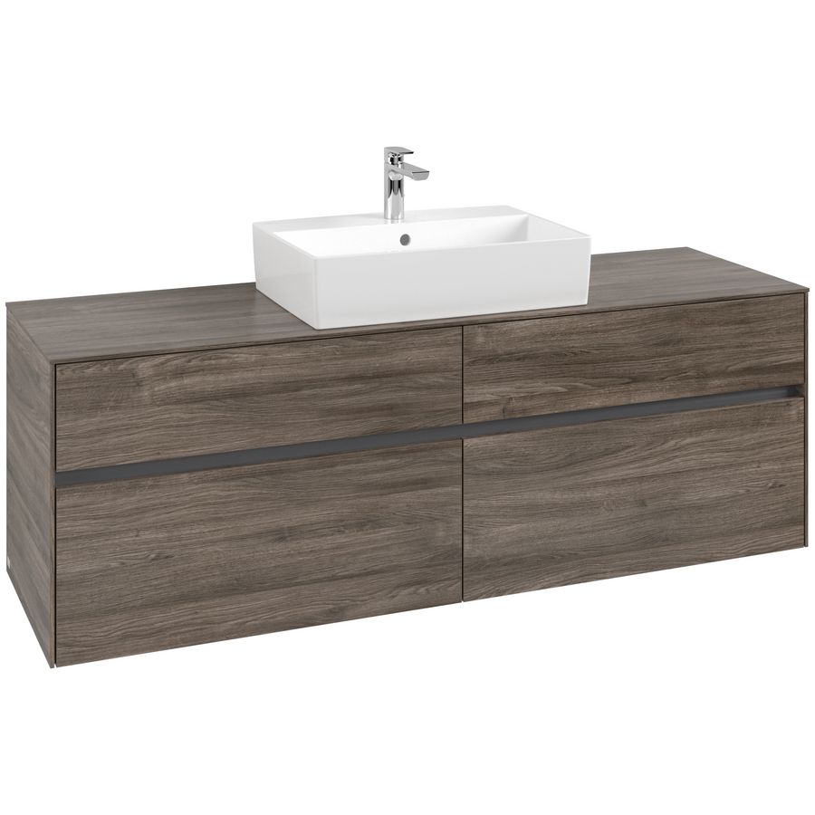Wastafelonderkast Collaro 1600x548x500mm Sto.Oak C13400RK