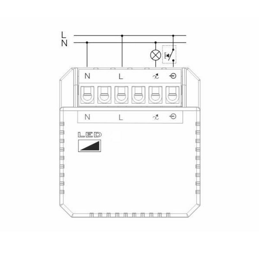 Dimmer bluetooth inbouwled