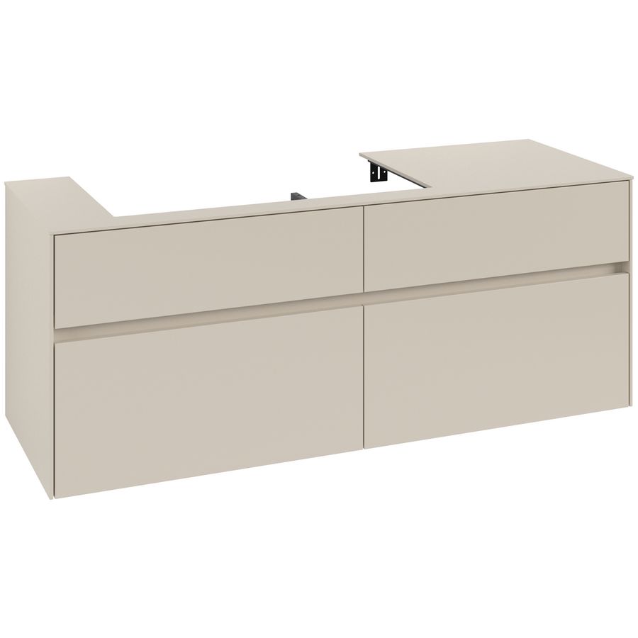 Wastafelonderkast Collaro 1400x548x500mm Cashmere Grey C08900VN