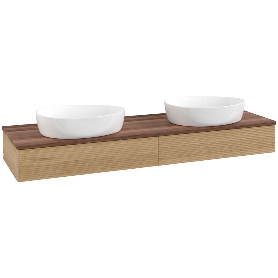 Wastafelonderkast Antao 1600x190x500mm Honey Oak K17112HN