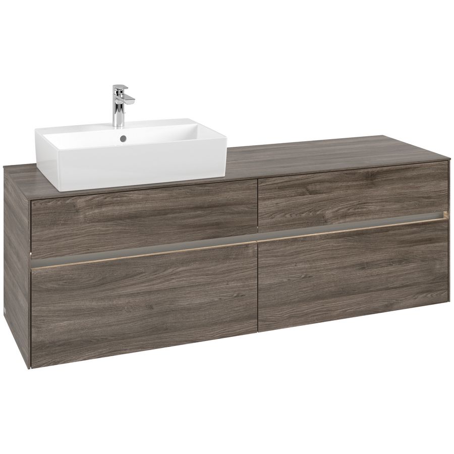 Wastafelonderkast Collaro 1600x548x500mm Sto.Oak C135B0RK