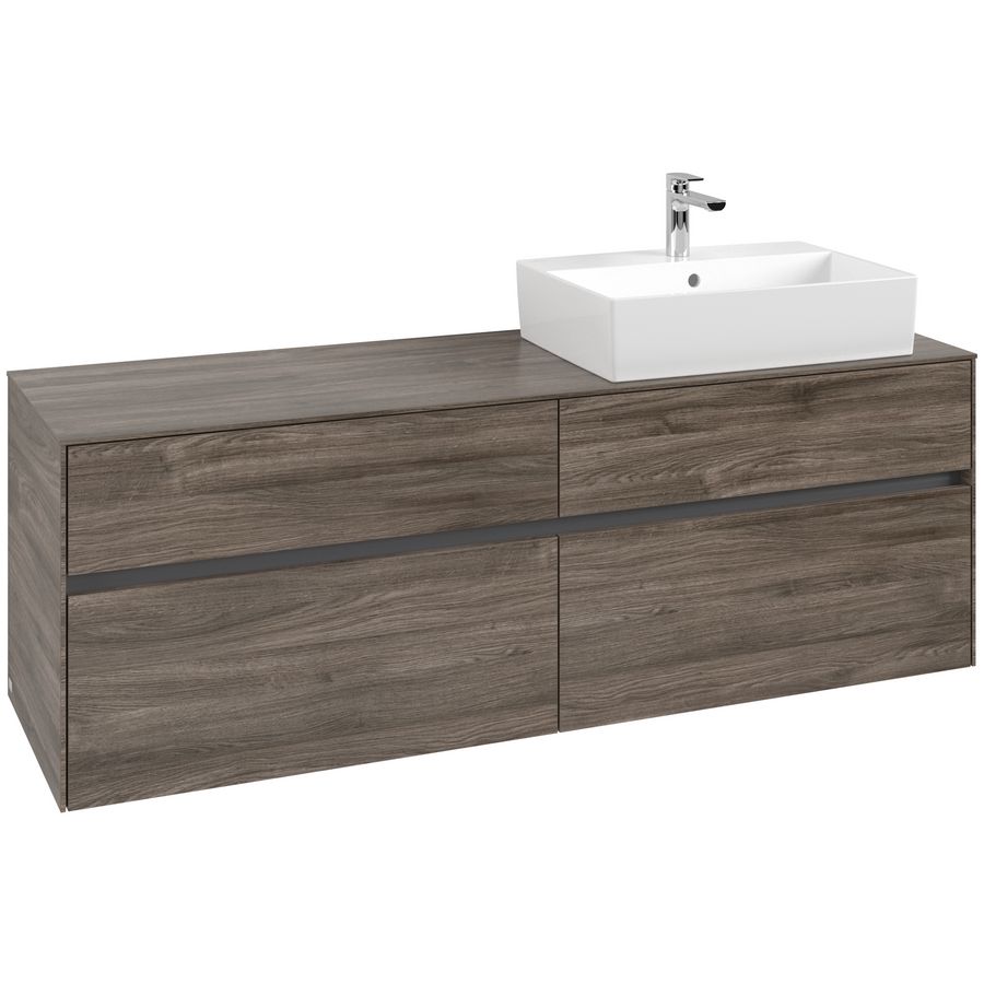 Wastafelonderkast Collaro 1600x548x500mm Sto.Oak C13600RK