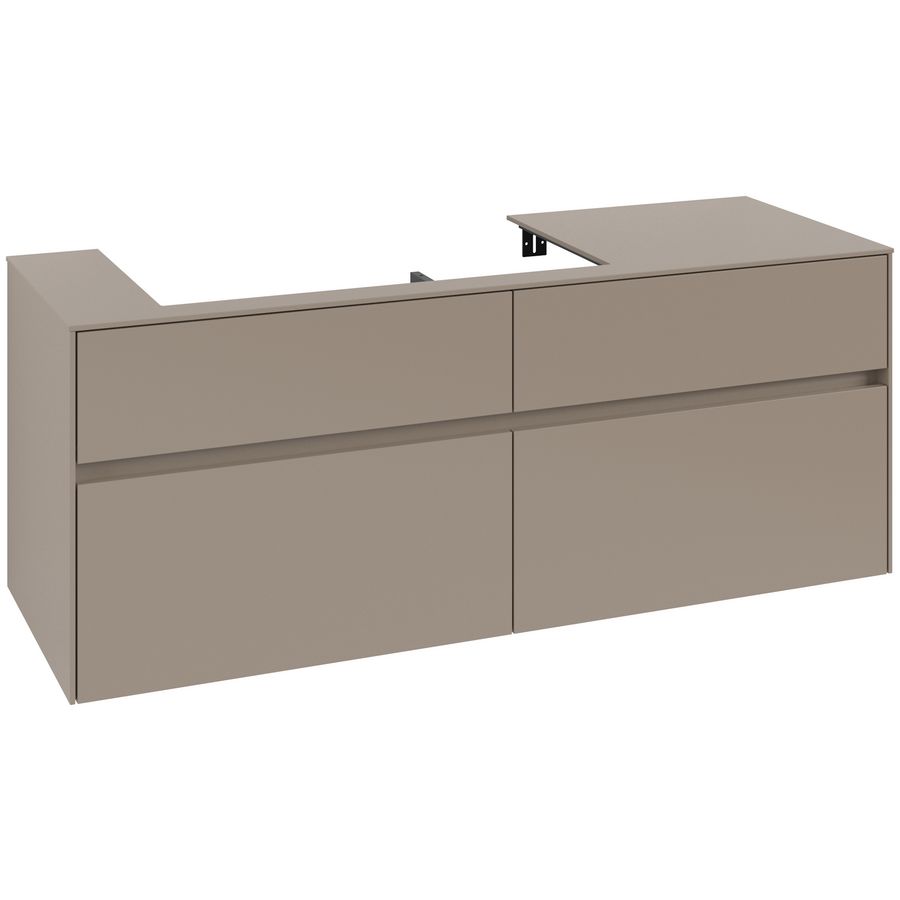 Wastafelonderkast Collaro 1400x548x500mm Taupe C08900VM