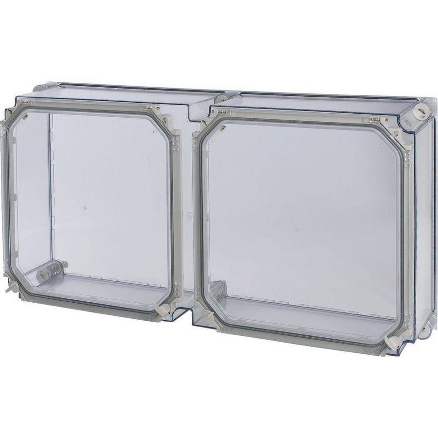 Deksel CI HxBxD=750x375x150mm met deur transparant