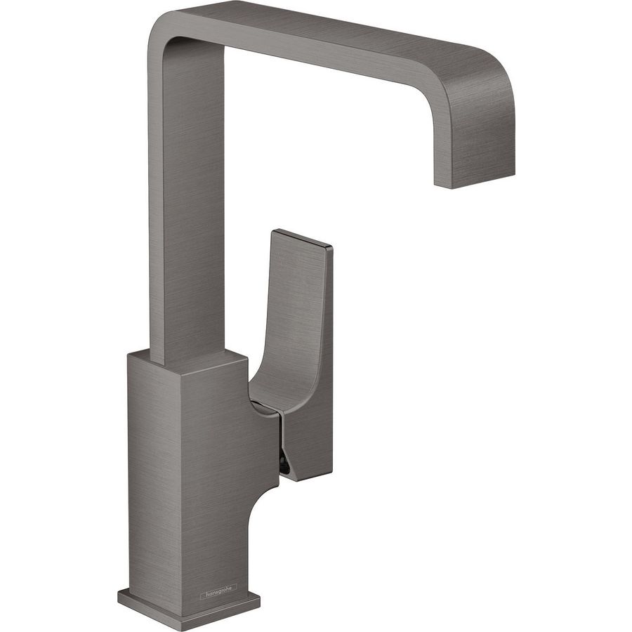Metropol 1-hendel wastafelmengkraan 230 brushed black chrome