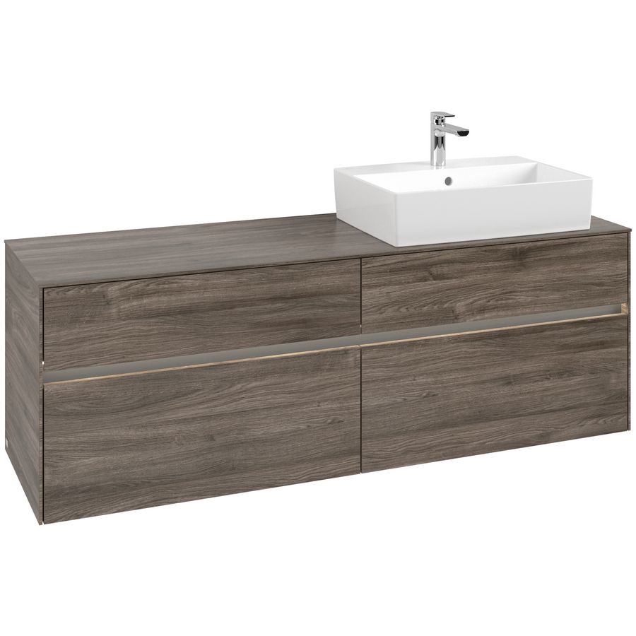 Wastafelonderkast Collaro 1600x548x500mm Sto.Oak C136B0RK