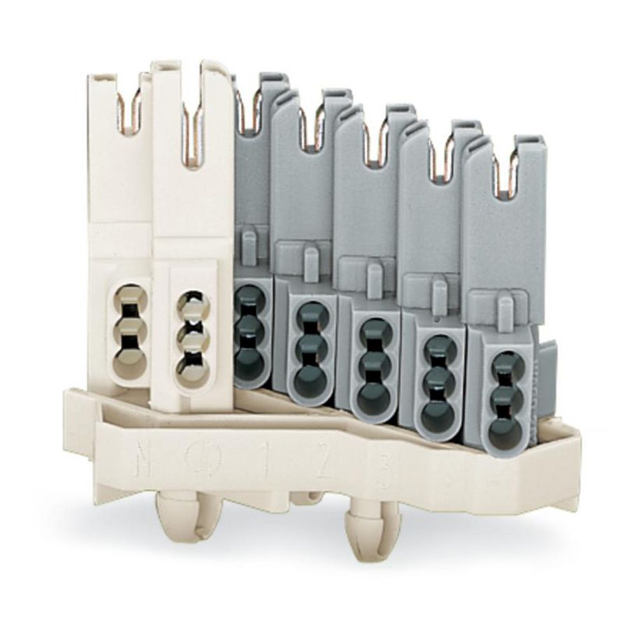 Busdeel zonder PE-cont. met klikvoetjes wit 267-164 VVE=500