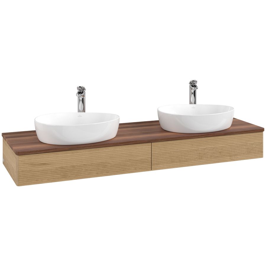 Wastafelonderkast Antao 1600x190x500mm Honey Oak K17152HN