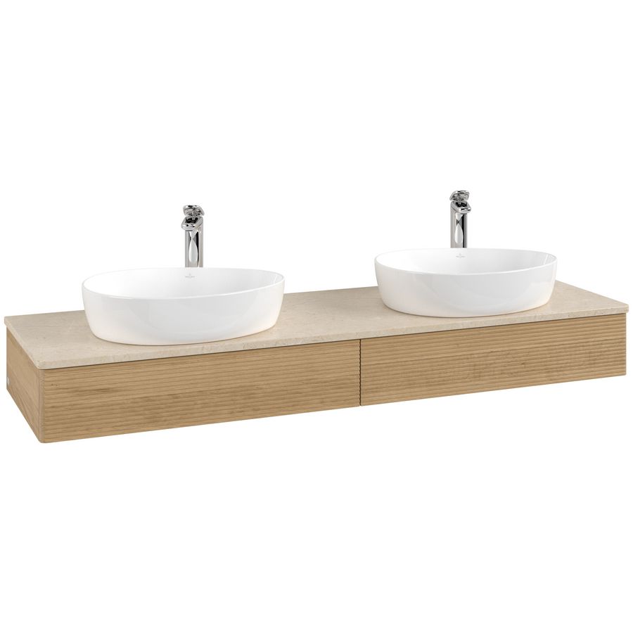 Wastafelonderkast Antao 1600x190x500mm Honey Oak K17153HN
