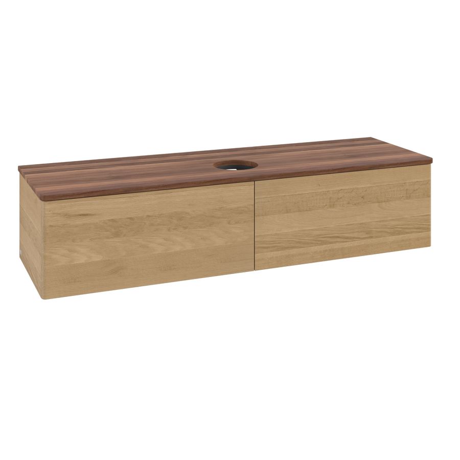 Wastafelonderkast Antao 1600x360x500mm Honey Oak K36012HN