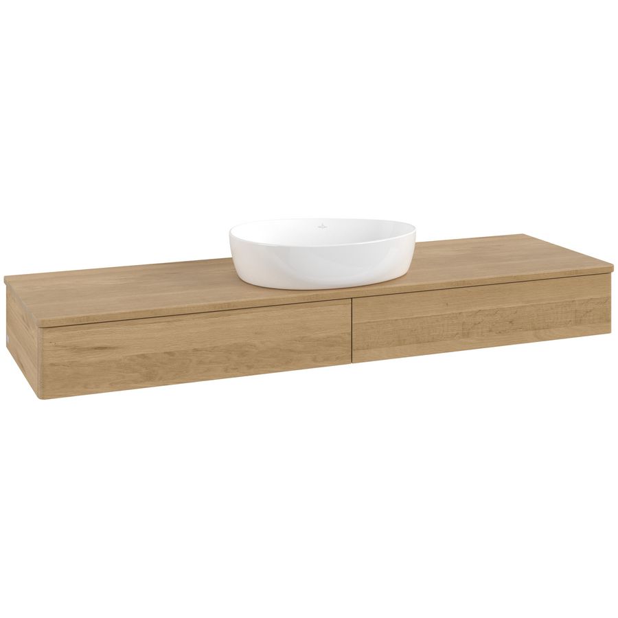 Wastafelonderkast Antao 1600x190x500mm Honey Oak L14011HN