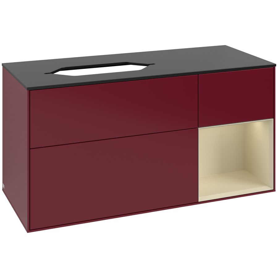 Wastafelonderkast Finion 1200x603x501mm Peony Matt Lacquer F692HJHB