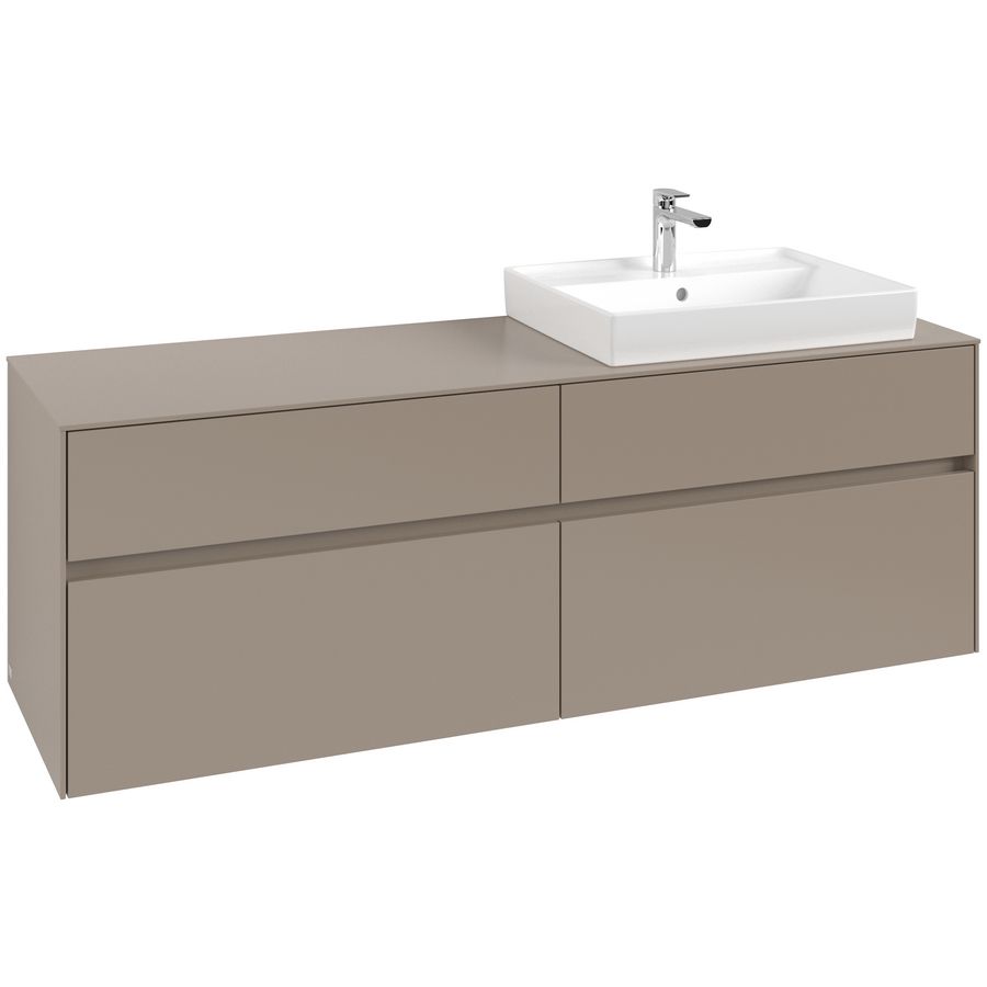 Wastafelonderkast Collaro 1600x548x500mm Taupe C023B0VM