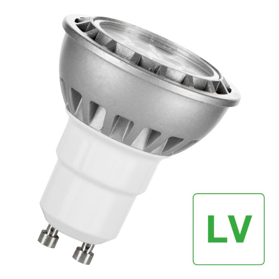 LED-lamp GU10 spot PAR16 24V-28V AC/DC 4W 50W 345lm 827 30D