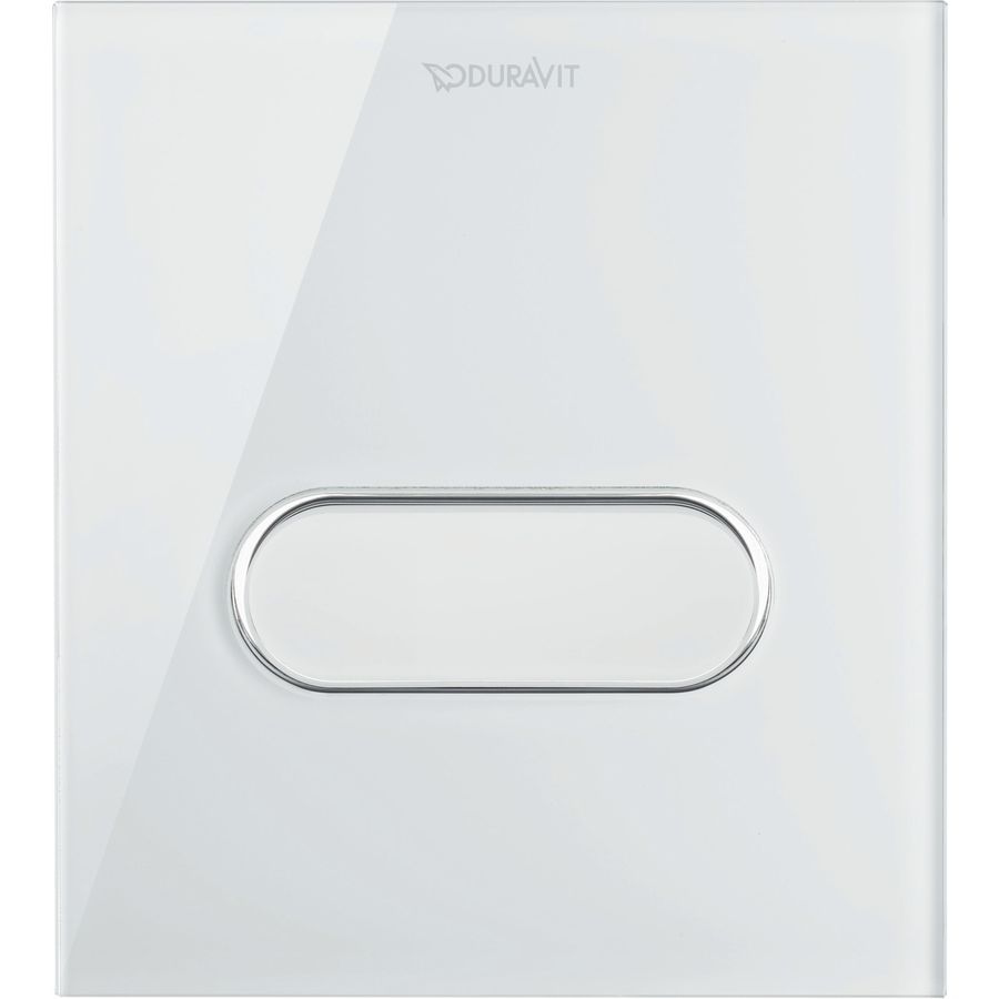 DuraSystem bedieningsplaat A1 voor urinoir glas wit