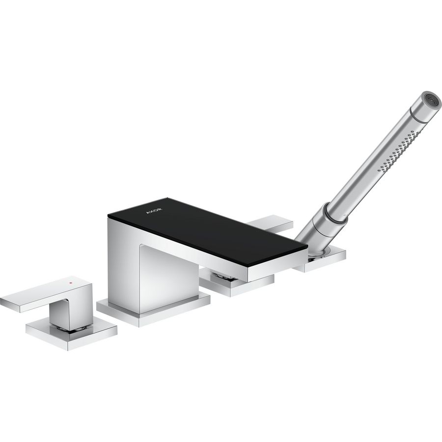 AXOR MyEdition 4-gats badrandmengkraan chroom/zwart glas