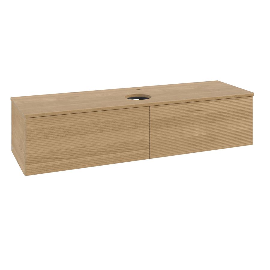 Wastafelonderkast Antao 1600x360x500mm Honey Oak K36151HN