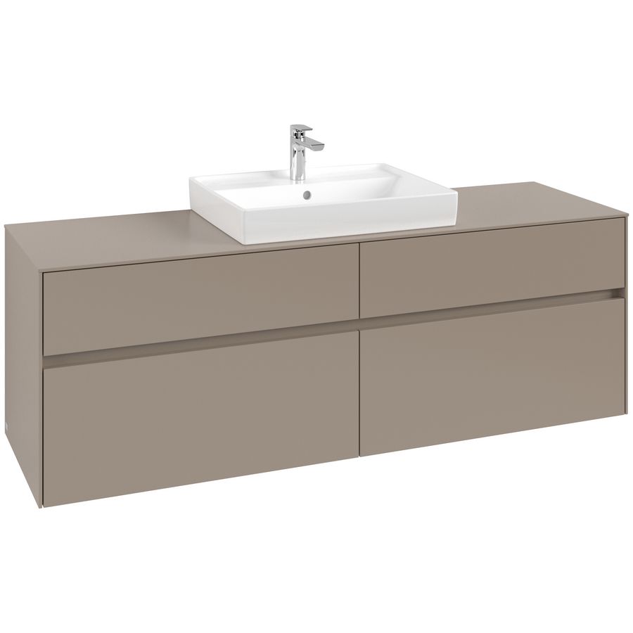 Wastafelonderkast Collaro 1600x548x500mm Taupe C025B0VM