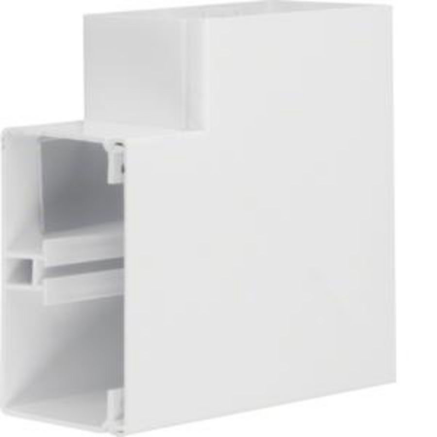 Vlakke hoek voor goot 80x130mm FB verkeerswit