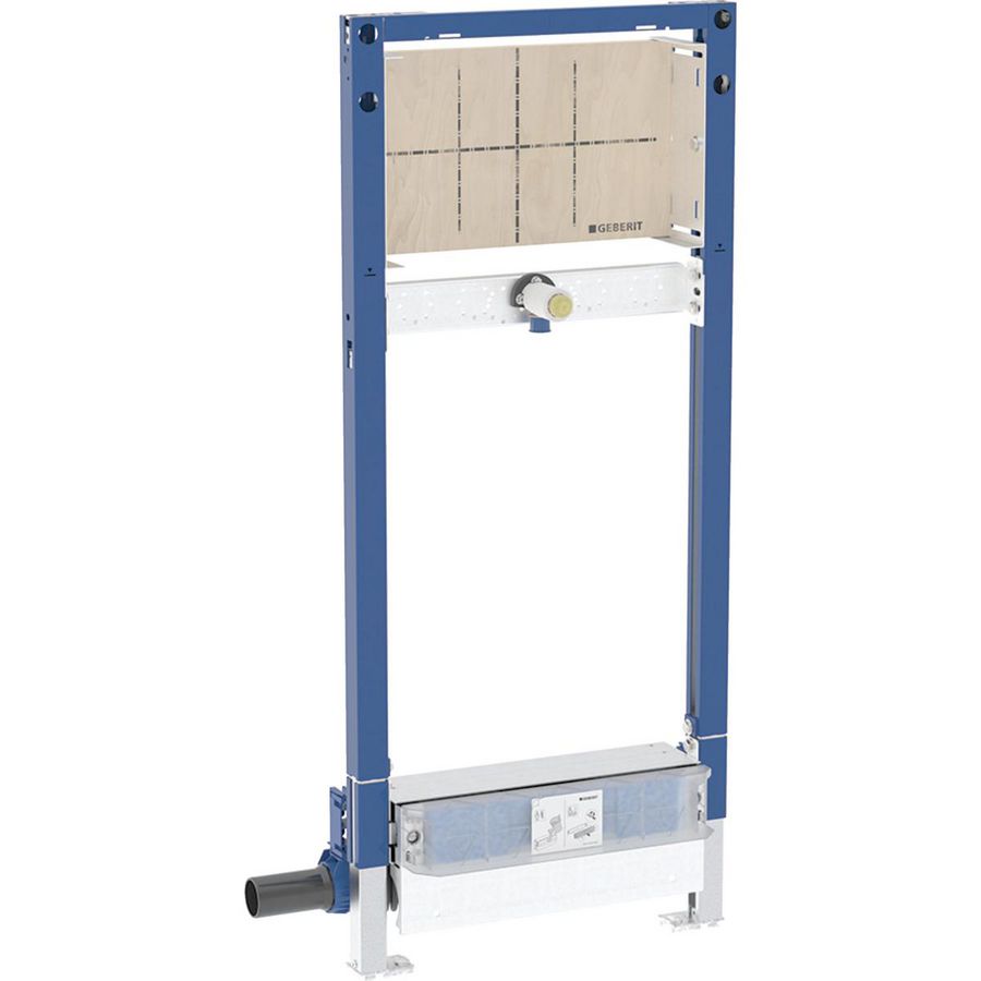 Duofix element tbv douche 130cm met douchewandgoot wandkraan inbouw tbv dekvloerhoogte bij het afvoerpunt 90–250mm