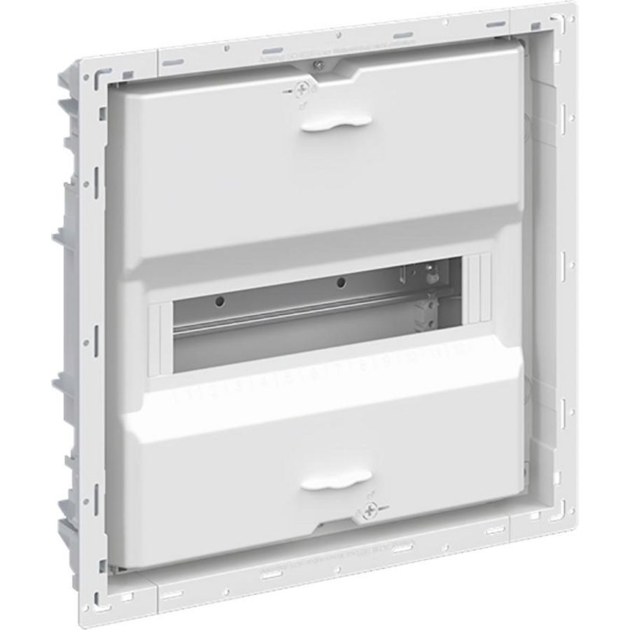 Inbouwverdeler zonder sierlijst deur basic 12M 1-rij N/PE QT