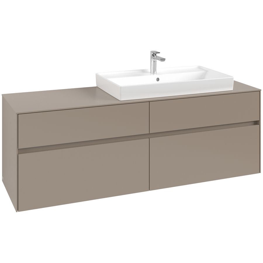 Wastafelonderkast Collaro 1600x548x500mm Taupe C02700VM