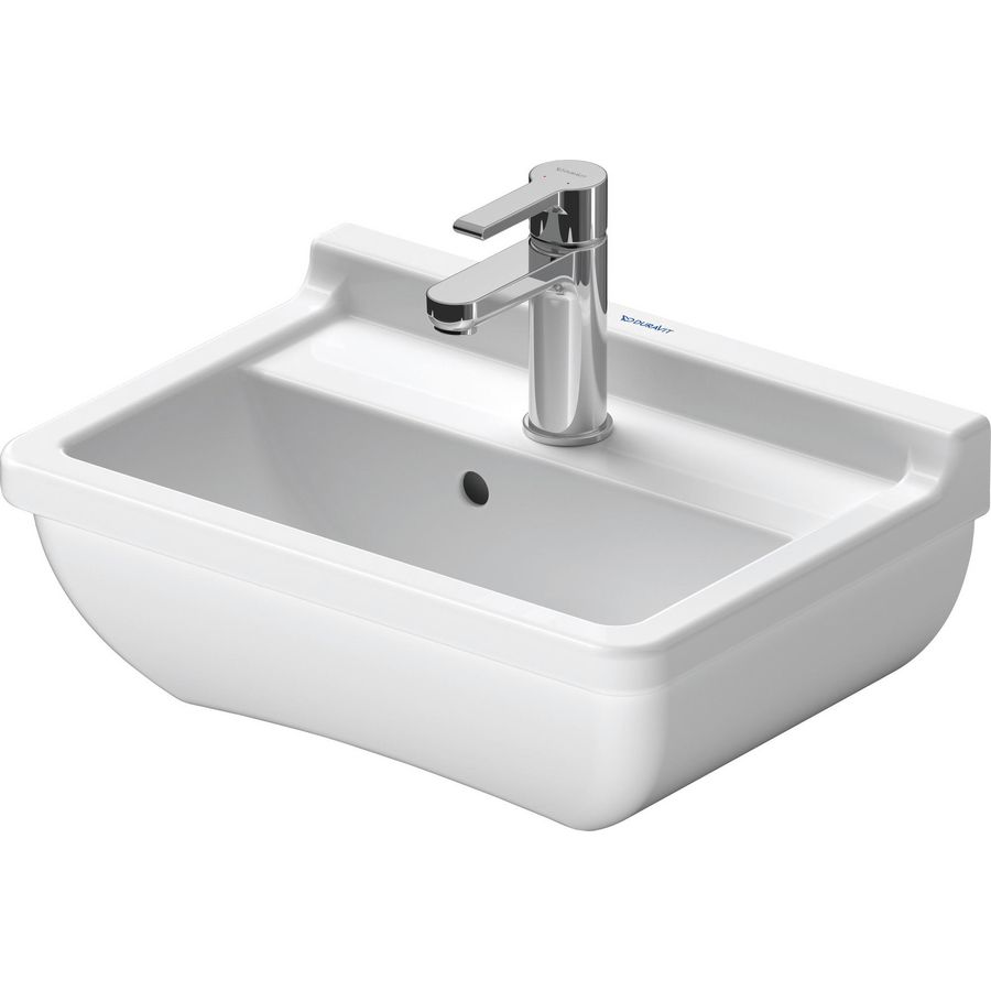 STARCK 3 #075045 fontein 450mm wit met kraangat met overloop