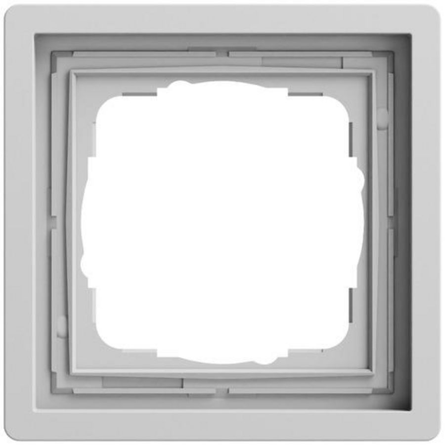 Afdekraam 1-voudig Gira F100 gris m(gel.)
