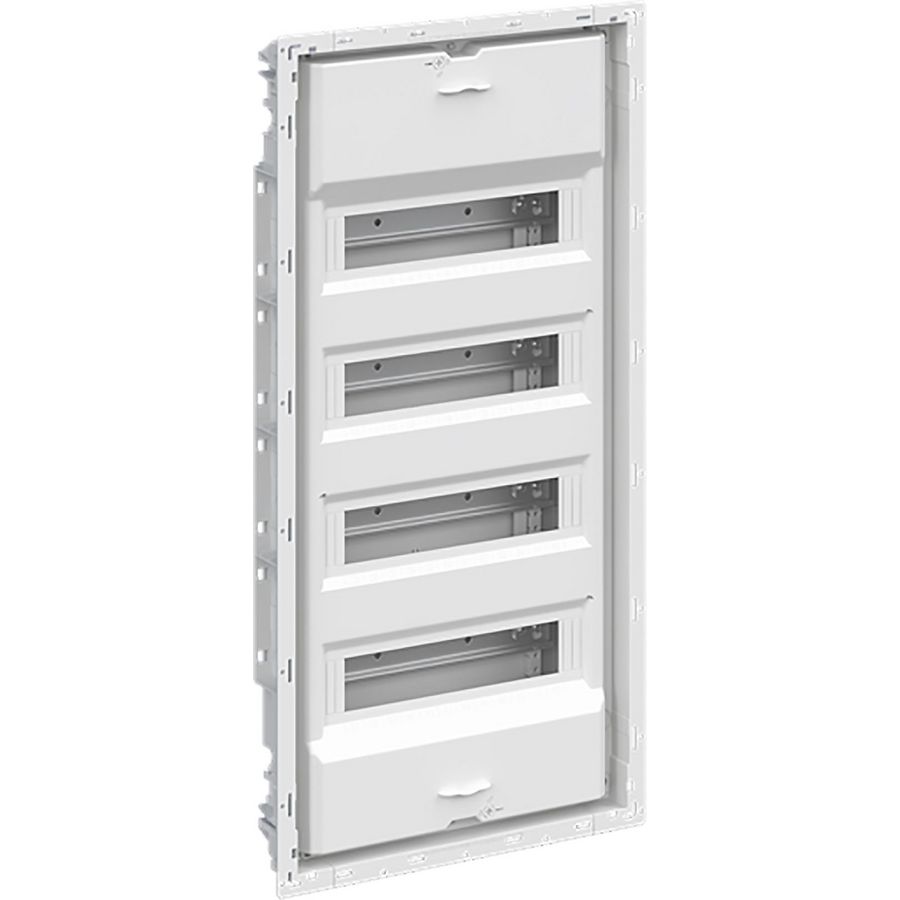 Inbouwverdeler zonder sierlijst deur basic 48M 4-rijN/PE Q