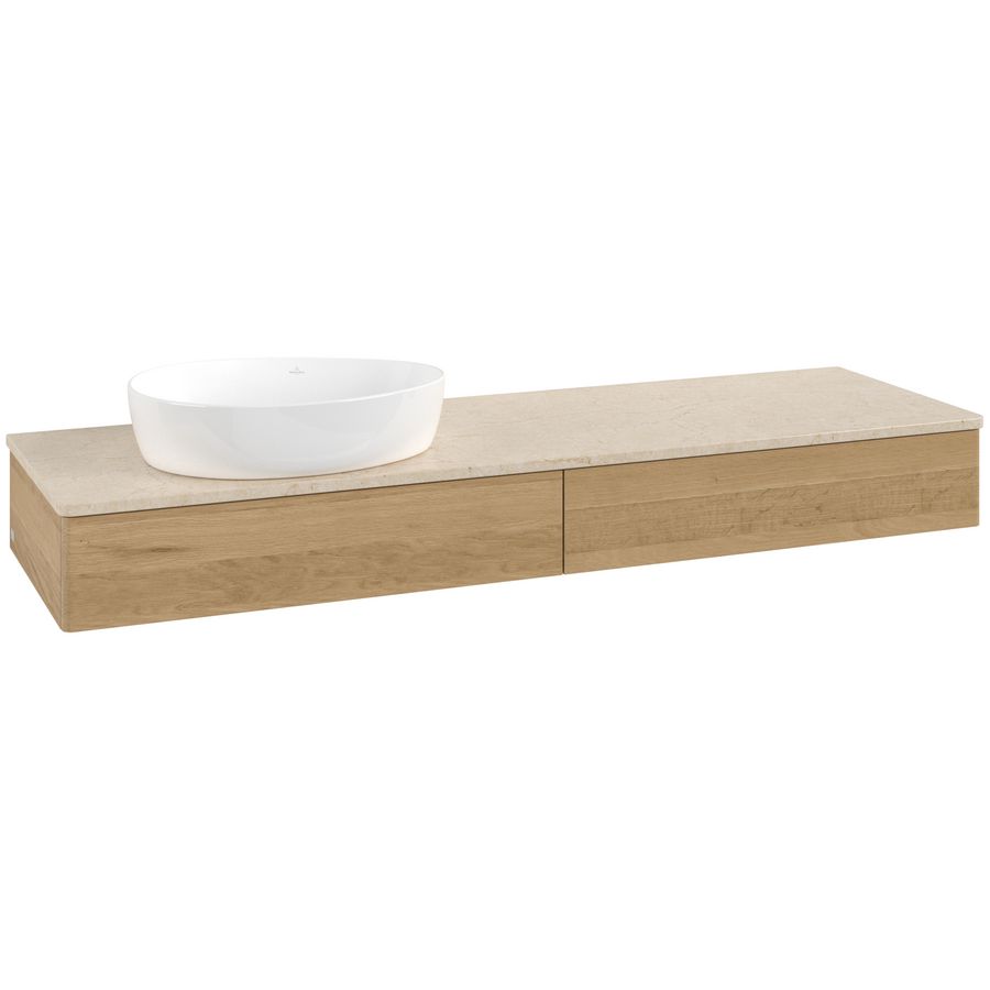Wastafelonderkast Antao 1600x190x500mm Honey Oak L15013HN