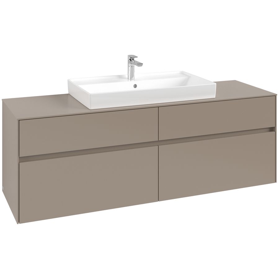 Wastafelonderkast Collaro 1600x548x500mm Taupe C02800VM