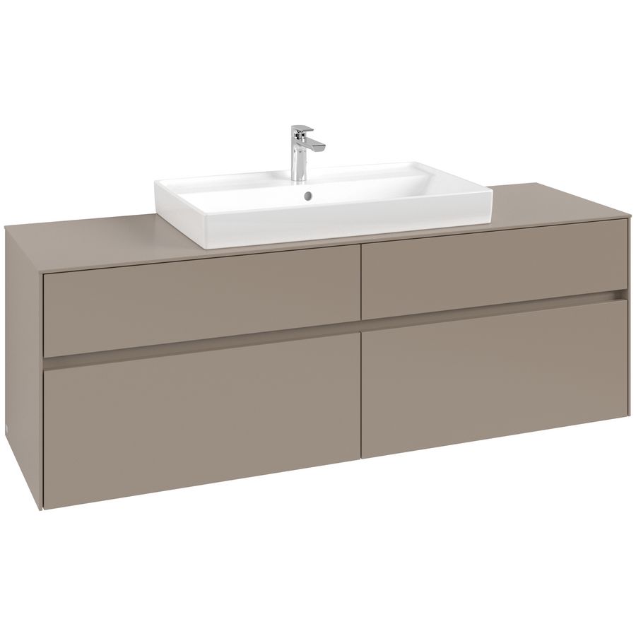Wastafelonderkast Collaro 1600x548x500mm Taupe C028B0VM