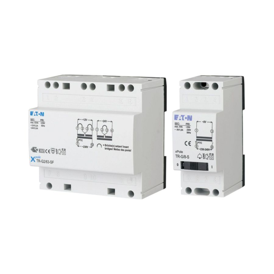 Beltransformator TR, 240 VAC / 12 VAC, 2, 1 A, Bouwbreedte 54mm Eaton