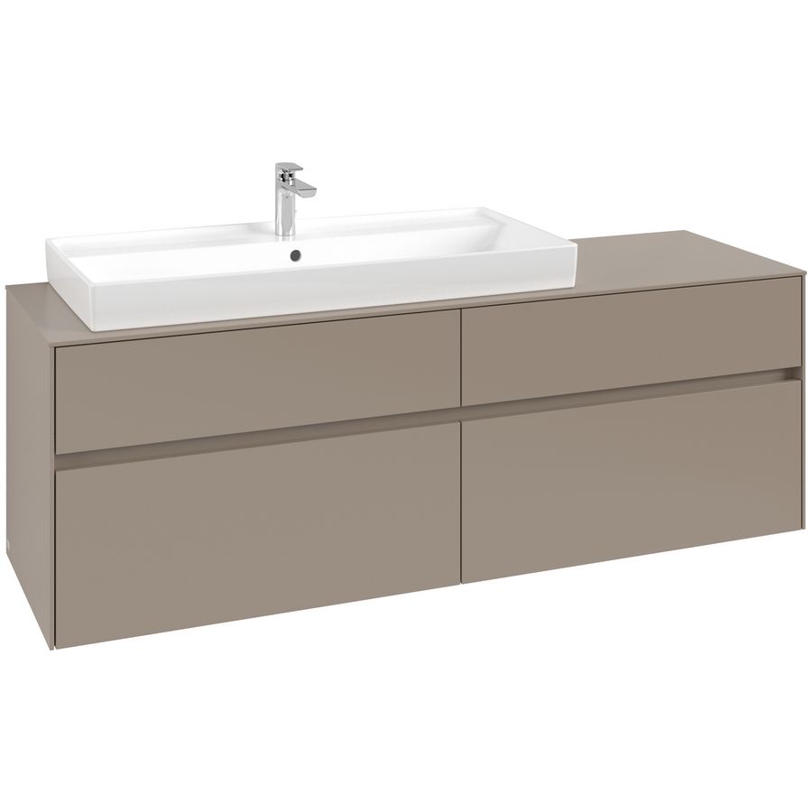 Wastafelonderkast Collaro 1600x548x500mm Taupe C029B0VM