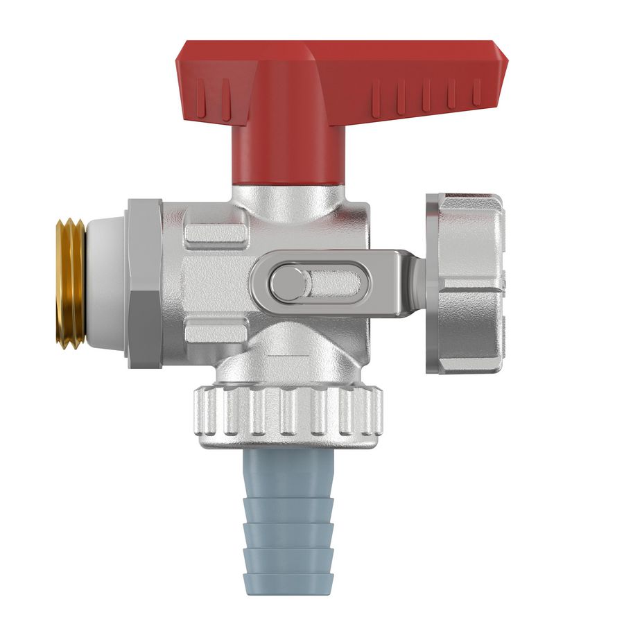 Vul-aftapkraan KFE haaks met slangtule G1/2 Ni Simplex