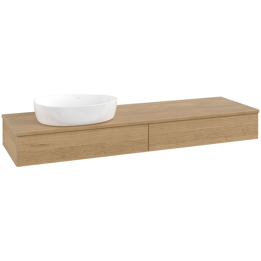 Wastafelonderkast Antao 1600x190x500mm Honey Oak L15111HN