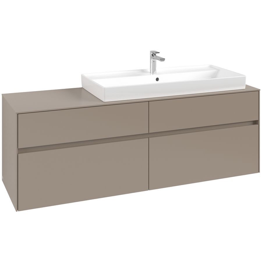 Wastafelonderkast Collaro 1600x548x500mm Taupe C03000VM